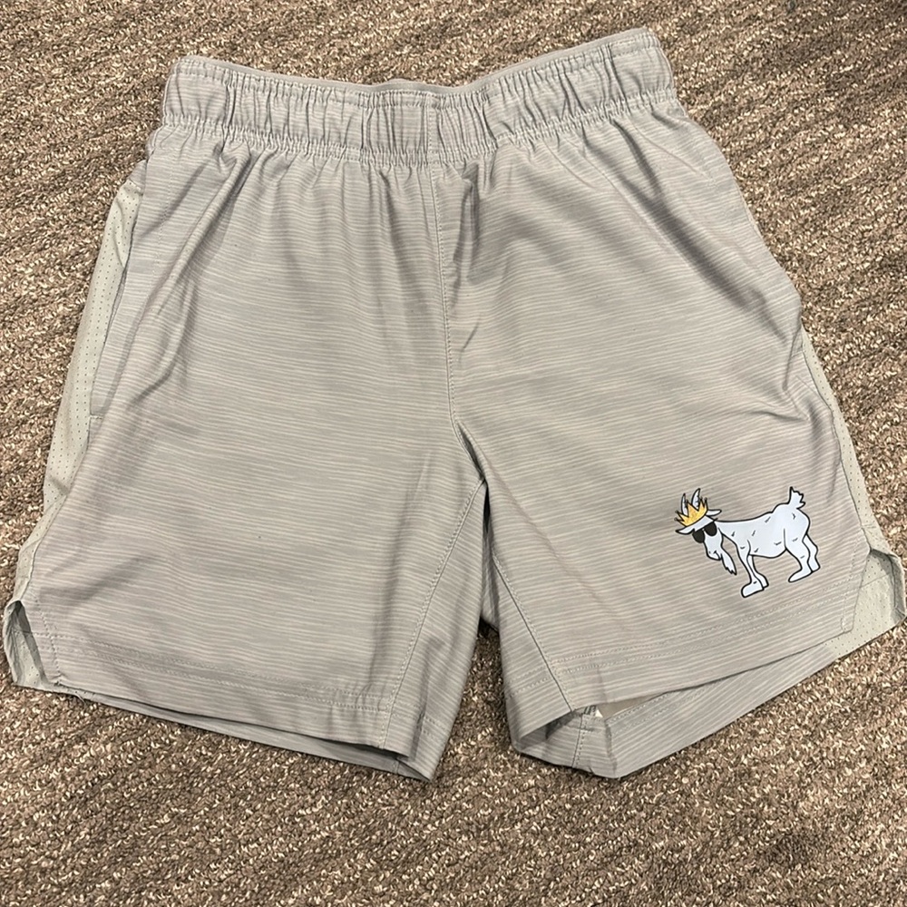 GOAT USA boys dry fit athletic shorts, youth large, excellent condition